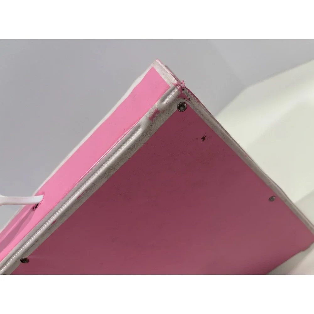 Vintage 1967 Mattel Liddle Kiddles Collector Case Pink Vinyl Carrying Doll Case